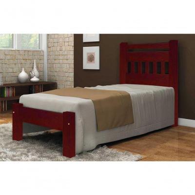 Cama Solteirão Mônaco Angelim Pedra/Tauari Mogno