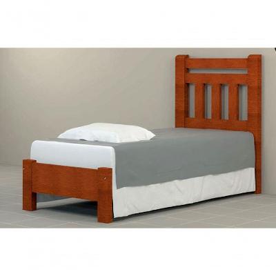 Cama Solteirão Tokio Angelim Pedra/Tauari Mel