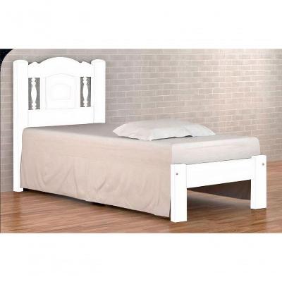 Cama Solteirão Atenas Angelim Pedra/Tauari Branco