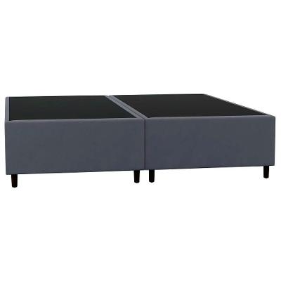 Base Cama Box Casal Queen 158cm Hit I02 Suede Cinza