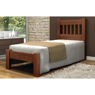 Cama Solteirão Pérola Angelim Pedra/Tauari Castanho