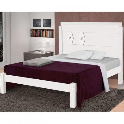 Cama Livia Casal Branco - Carmolar