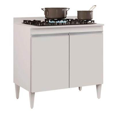 Balcão Para Cooktop 2S Brenda 80Cm Branco