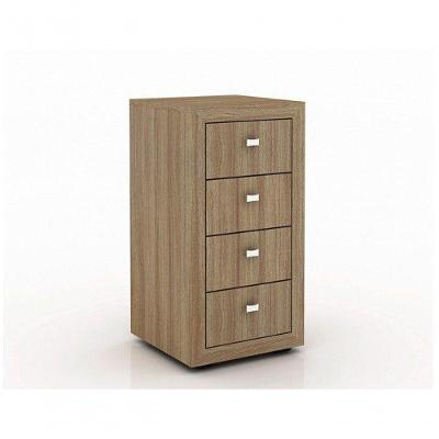 Gaveteiro Para Escritório Home Office Me4133 Mdp Amendoa