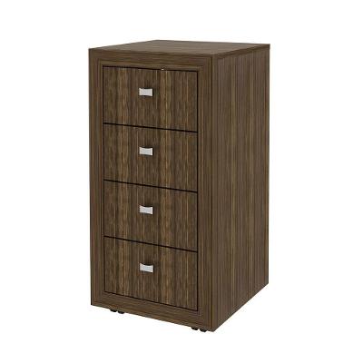 Gaveteiro Para Escritório Home Office Me4133 Mdp Nogal