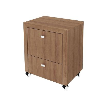 Gaveteiro Para Escritório Home Office Me4112 Mdp Amendoa