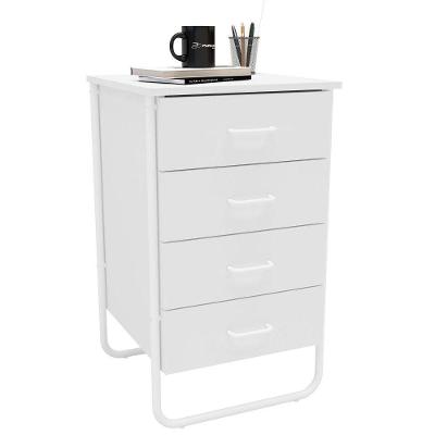 Gaveteiro Foster 4 Gavetas Politorno Branco Branco