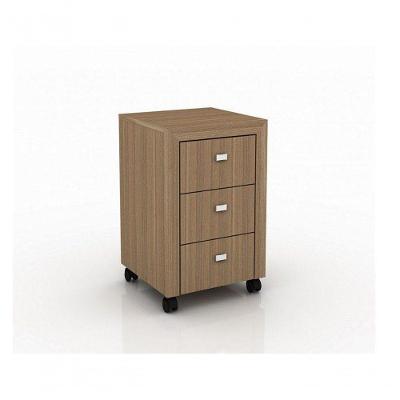 Gaveteiro Para Escritório Home Office Me4108 Mdp Amendoa