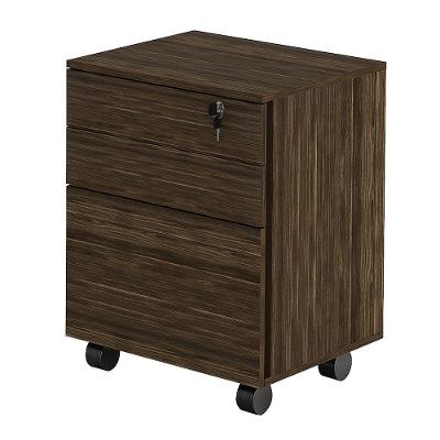 Gaveteiro Com Chave Escritório Home Office Me4148 Mdp Nogal