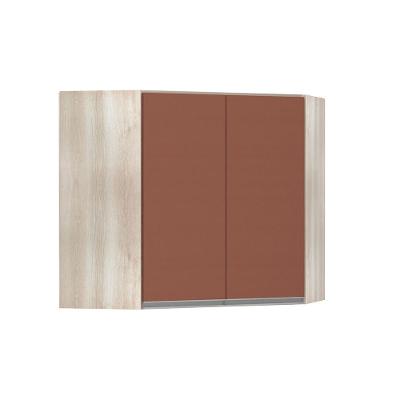Armário De Canto Diagonal 2 Portas Lis Legno Crema C/Gaia