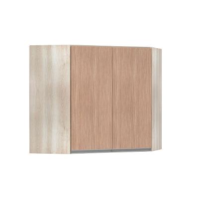 Armário De Canto Diagonal 2 Portas Lis Legno Crema C/Cumaru