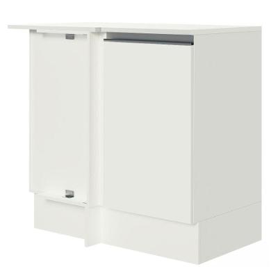 Balcão De Canto 100% Mdf Com Tampo Branco Smart Madesa Branco