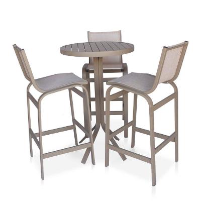 Conjunto Mesa Bistrô Com 3 Banquetas Para área Externa - Capuccinno