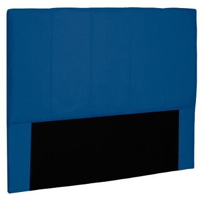 Cabeceira Estofada Box Casal King Size 195cm Azul Marinho