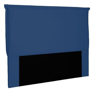 Cabeceira Estofada Box Casal King Size 195cm Azul Marinho