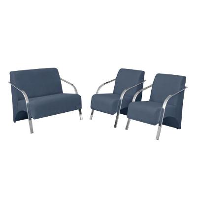 Conjunto Vênus Braço Alumínio Suede Azul Bic