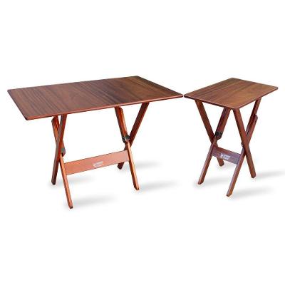 Conjunto De Mesa 110x70 Com Mesa Aparador Imbuia Cor: Marrom