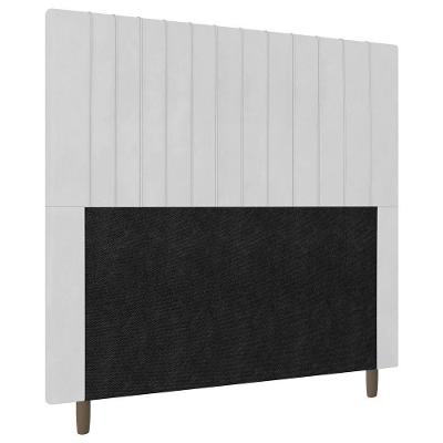 Cabeceira Cama Box Casal Queen Size Nala 160cm Corano Branco