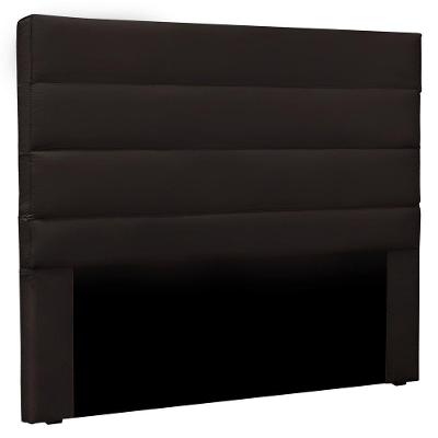 Cabeceira Estofada Cama Box Casal King Size 195cm Marrom