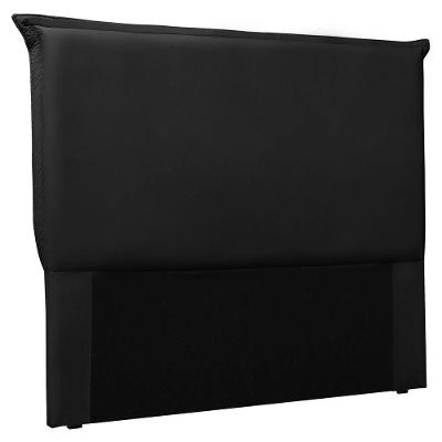 Cabeceira Estofada Cama Box Casal Veneza 140cm Corano Preto