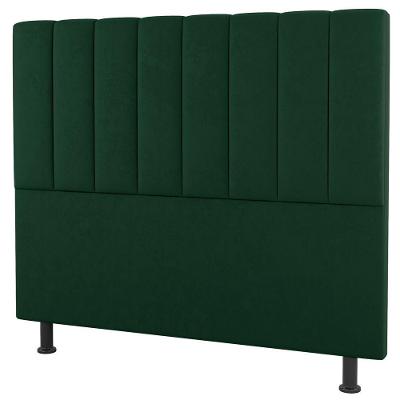 Cabeceira Cama Box Casal Queen Size Cora 160cm Suede Verde