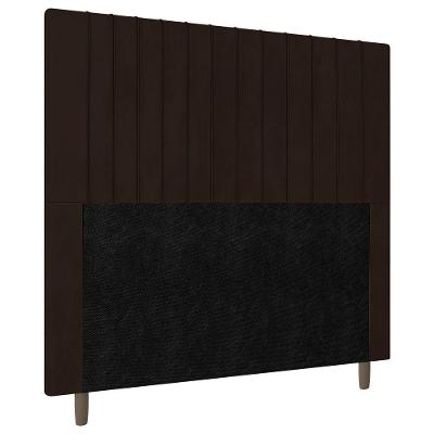 Cabeceira Cama Box Casal Queen Size Nala 160cm Corano Marrom