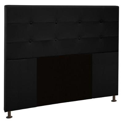 Cabeceira Cama Box Casal 140Cm D10 Safira Corano Preto - Mpozenato