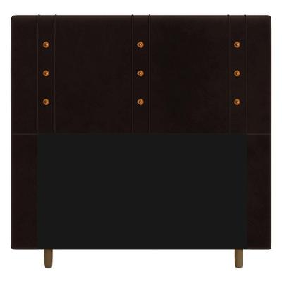 Cabeceira Cama Box Casal King Size Roma 195cm Corano Marrom