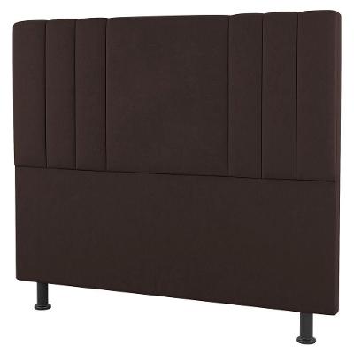 Cabeceira Cama Box Casal Queen Size Grace 160cm Suede Marrom