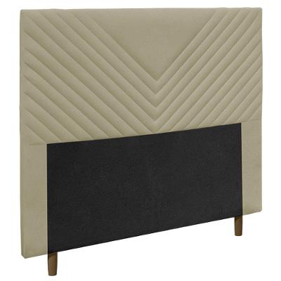 Cabeceira Cama Box Casal Queen Size Viena 160cm Corano Bege