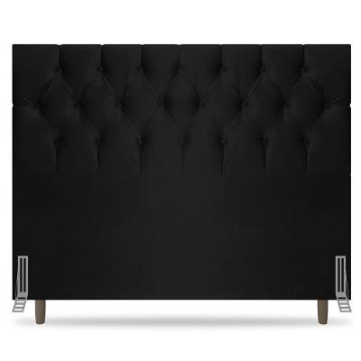Cabeceira Cama Box Casal King Size Madrid 195cm Preto