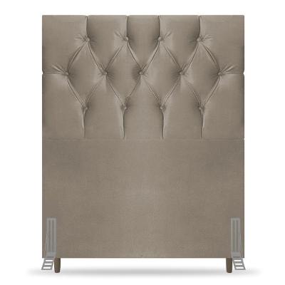 Cabeceira Cama Box Solteiro Madrid 90cm Suede Bege