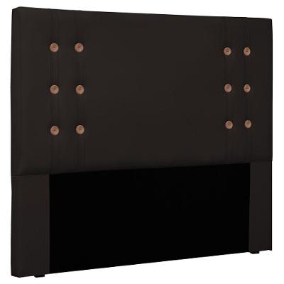 Cabeceira Estofada Box Casal Queen Size 160cm Marrom