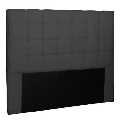 Cabeceira Estofada Box Casal Queen Size 160cm Suede Preto