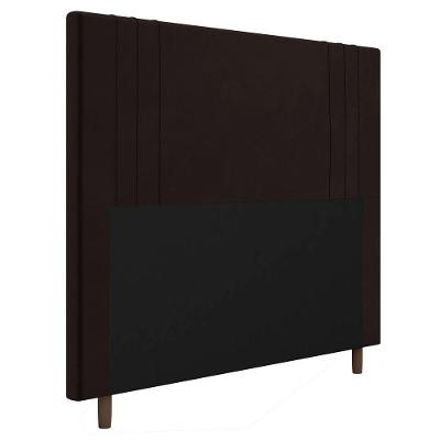 Cabeceira Cama Box Solteiro Ferrara 90cm Corano Marrom