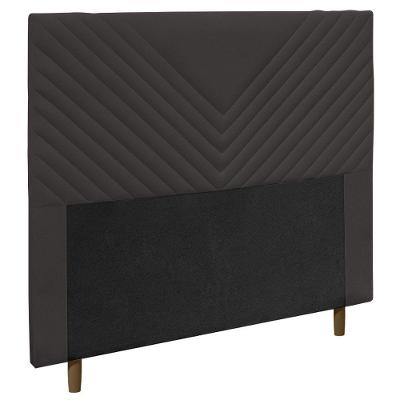 Cabeceira Cama Box Casal King Size Viena 195cm Suede Marrom