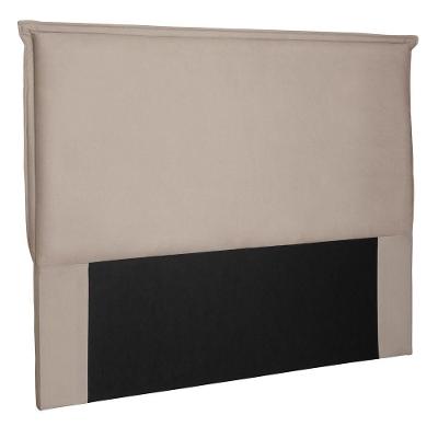 Cabeceira Estofada Box Casal Queen Size Veneza 160cm Bege