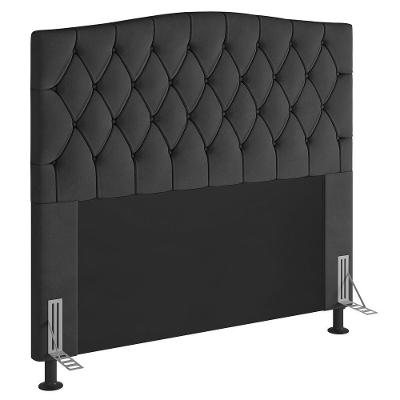 Cabeceira Estofada Box Queen Size 160cm Com Frame Cinza