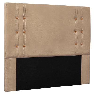 Cabeceira Estofada Box Casal Queen Size Monreale 160cm Bege