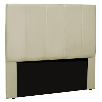 Cabeceira Estofada Box Casal Queen Size Ravenna 160cm Bege