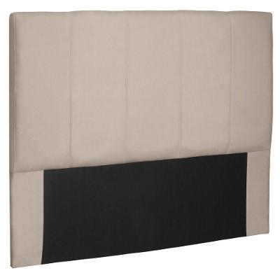 Cabeceira Estofada Box Casal Queen Size Ravenna 160cm Bege