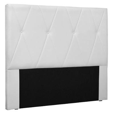 Cabeceira Estofada Cama Box Casal 140cm Corano Branco