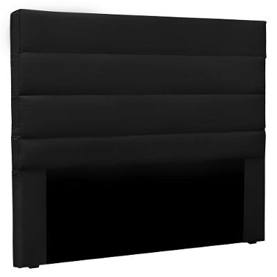 Cabeceira Estofada Cama Box Casal 140cm Corano Preto