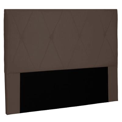 Cabeceira Estofada Cama Box Casal 140cm Suede Café