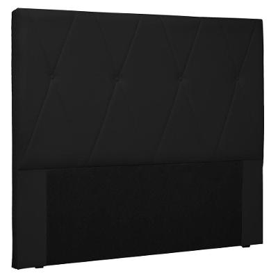 Cabeceira Estofada Cama Box Casal 140cm Corano Preto