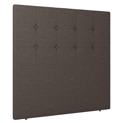 Cabeceira Cama Box Casal Queen Size Luana 160cm Linho Marrom