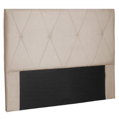 Cabeceira Estofada Cama Box Casal 140cm Suede Bege