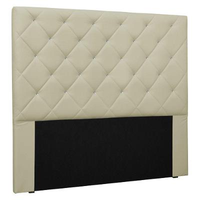 Cabeceira Estofada Cama Box Casal Tânia 140cm Corano Bege