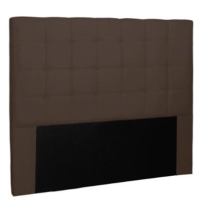 Cabeceira Estofada Cama Box Casal 140cm Suede Café