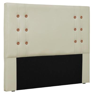 Cabeceira Estofada Cama Box Casal Monreale 140cm Bege